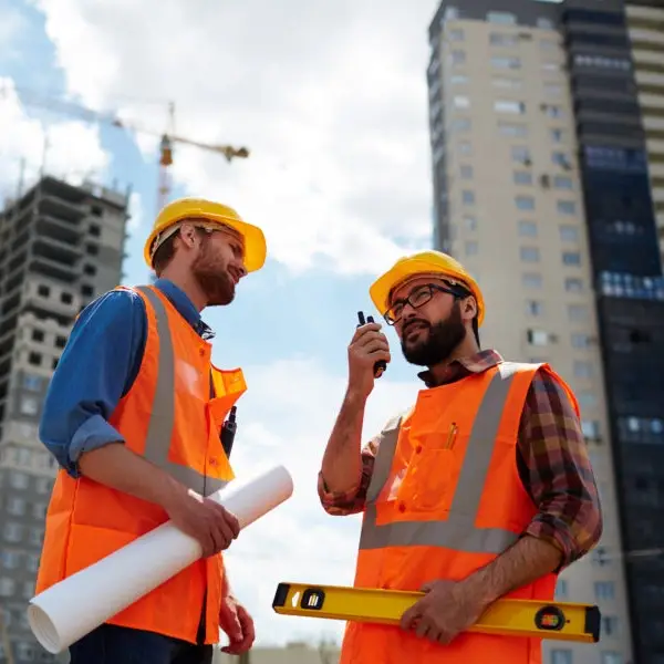 Équipe BTP sur un chantier